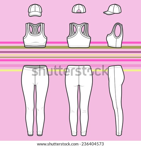 Download Front Back Side Views Womens Clothing Stock Vector ...