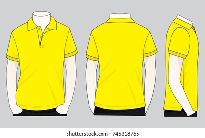 Download Shirt Polo Yellow Images Stock Photos Vectors Shutterstock PSD Mockup Templates