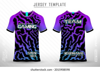 Diseño de camisetas traseras. Diseño deportivo para fútbol, carreras, ciclismo, camiseta de juegos.