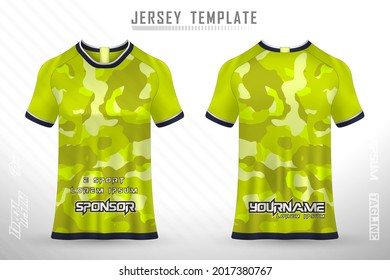 Front back tshirt design. Sports design for football, racing, cycling, gaming jersey vector.