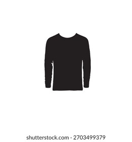 Camiseta delantera y trasera para la demostración de la impresión. Camiseta minimalista estampada en negro