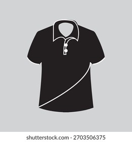 Camiseta delantera y trasera para la demostración de la impresión. Camiseta minimalista estampada en negro
