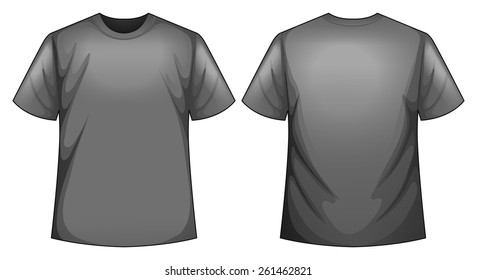 plain shirt images front and back