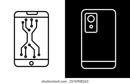 front and back view of phone icon