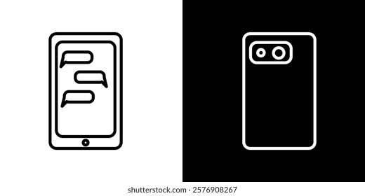 front and back view of phone icon