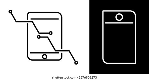 front and back view of phone icon
