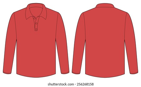 vista frontal y posterior de los camisas rojas