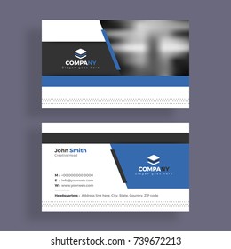 Front and back view of Visiting card set.