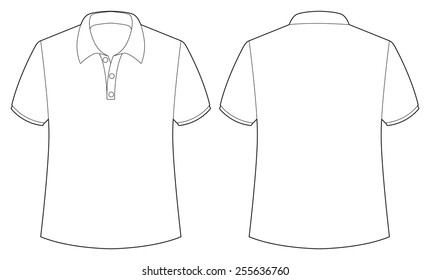 collar t shirt layout