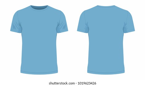 Mens Pastel Blue Blank Tshirt Templatefrom Stock Photo (Edit Now ...