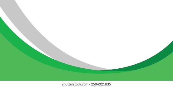 Front and back wave flyer template design. Abstract template with green lines in swirl soft style, Abstract vector background, color flow waved lines for brochure, website, flyer design, illustration.