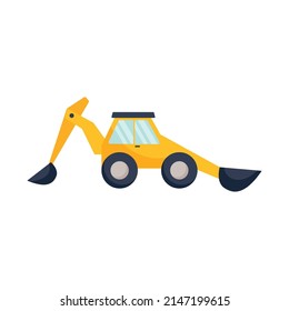 front and backhoe loader truck