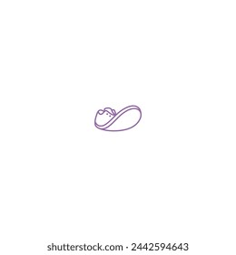 Front bottom view of shoes vector illustration