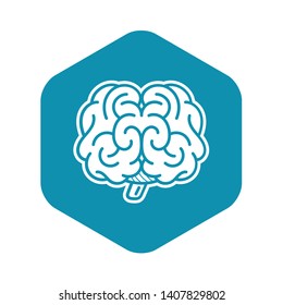 Front Brain Icon. Simple Illustration Of Front Brain Vector Icon For Web Design Isolated On White Background