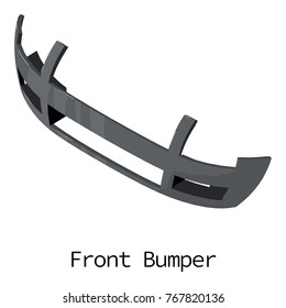 Front bumper icon. Isometric illustration of front bumper vector icon for web