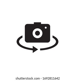 FRONT CAMERA ICON , PHOTOGRAPHY ICON VECTOR