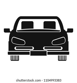 Front car icon. Simple illustration of front car vector icon for web design isolated on white background