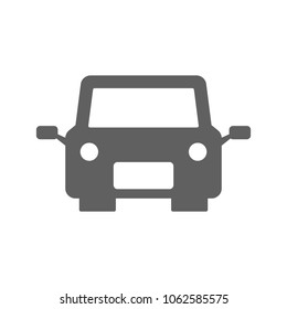 Front of car icon in trendy flat style isolated on white background. Symbol for your web site design, logo, app, UI. Vector illustration, EPS
