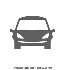 Front of car icon in trendy flat style isolated on white background. Symbol for your web site design, logo, app, UI. Vector illustration, EPS