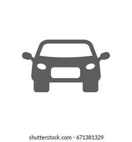 Front of car icon in trendy flat style isolated on white background. Symbol for your web site design, logo, app, UI. Vector illustration, EPS