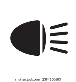 plantilla de diseño de vectores del icono de luces de coche delanteras