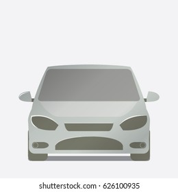 Front car symbol vector