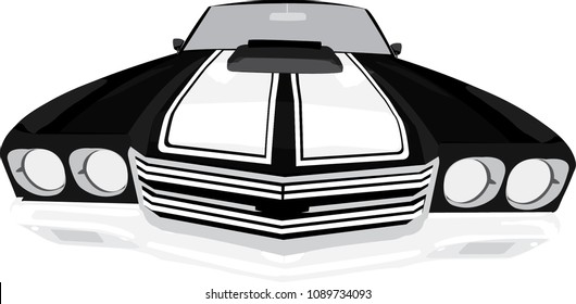front car vector design white background clean illustration full editable format