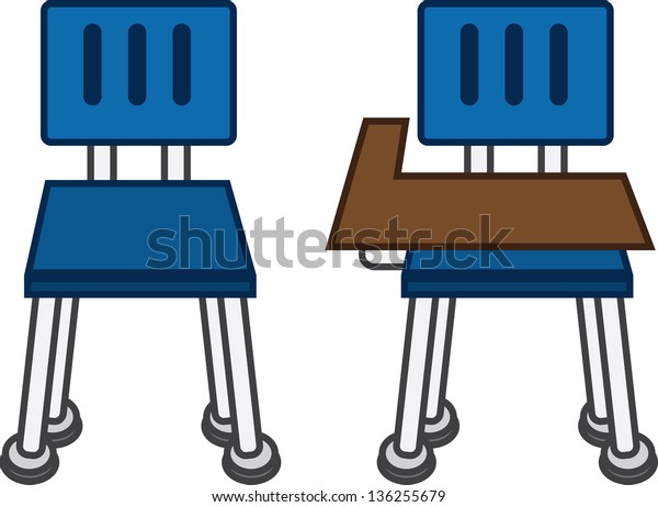Front Classroom Chairs Without Desk Royalty Free Stock Image