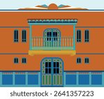 FRONT FAÇADE OF COLONIAL HOUSE