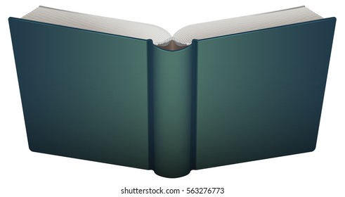 Front cover open book. Isolated on white vector illustration