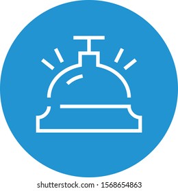 Front Desk Bell Hospitality Outline Icon