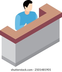 La recepción donde los estudiantes y visitantes son bienvenidos.