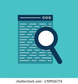 front and development icon flat design