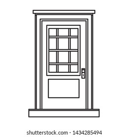 Front Door House Entrace Icon Cartoon Stock Vector (Royalty Free ...
