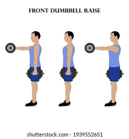 81 Front dumbbell raise Stock Vectors, Images & Vector Art | Shutterstock