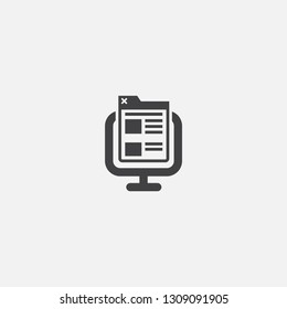 front end base icon. Simple sign illustration. front end symbol design. Can be used for web, print and mobile