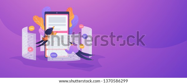 Front End Development Concept Software Development Stock Vector ...