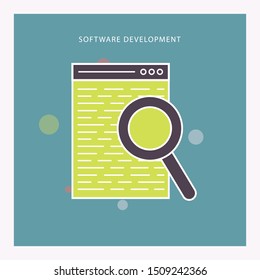 front end development icon. Element of web development signs with name for mobile concept and web apps