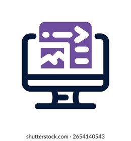 front end duotone icon. Sleek and modern vector icon for websites, mobile apps, marketing materials, and corporate design. Fully scalable and ready to use.