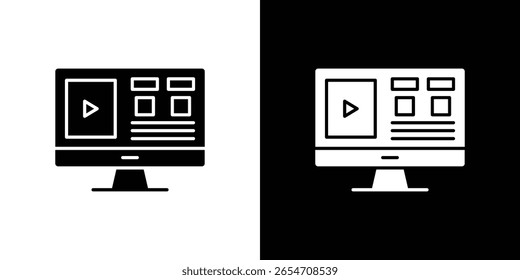 Icono frontal de un Vector de estilo plano