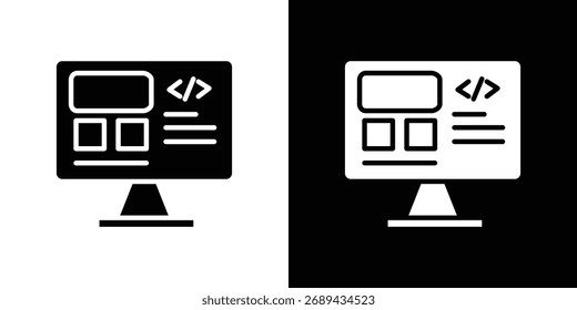 Icono frontal ilustración simple en diseño plano