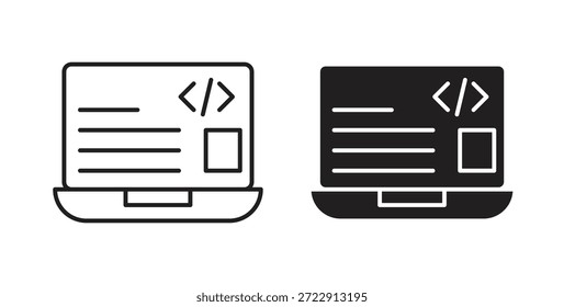 Front end icon for web and app. vector illustration eps