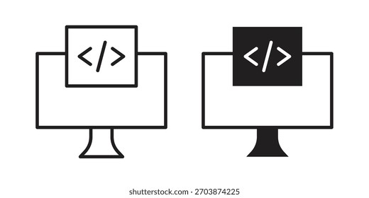 Front end icon for web design, mobile apps