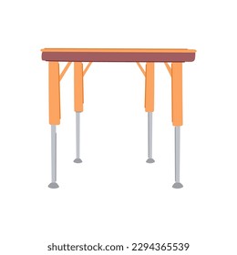 front folding table cartoon. furniture equipment, comfor metal front folding table sign. isolated symbol vector illustration