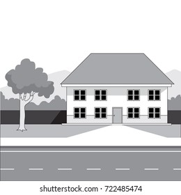 The front of the house