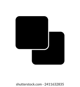 Front Icon. Layer Symbol within Glyph Style. 