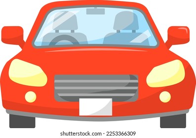 Front illustration of a car