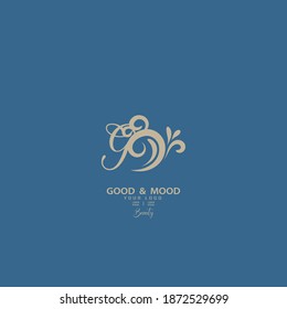 front letter bg, gb really beautiful, elegant.