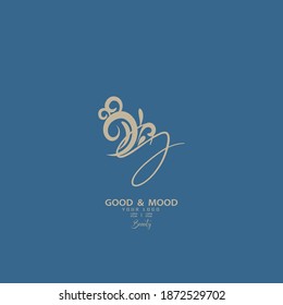 front letter bg, gb really beautiful, elegant.