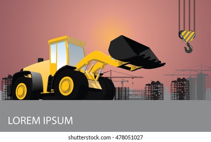Front loader sunrise